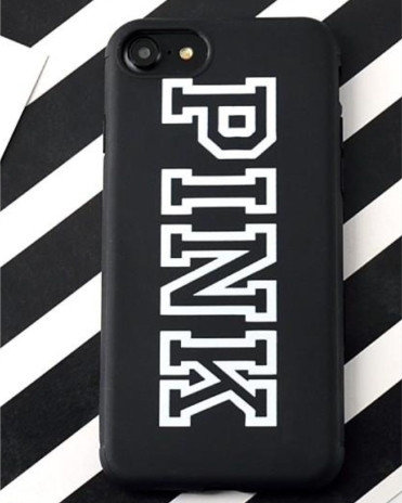 Силіконовий чохол для iPhone SE 2022/2020/8/7 - Girl Cute PINK, Чорний