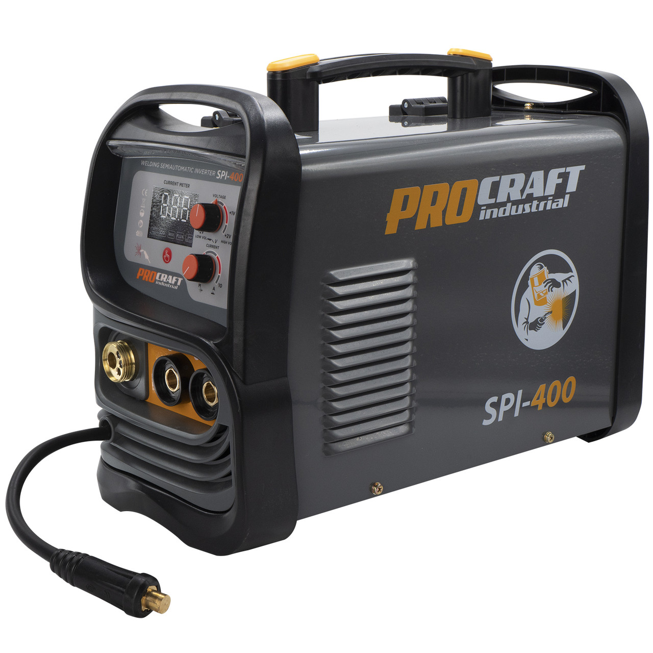 Інверторний напівавтомат зварювальний Procraft Industrial SPI400 NEW, амперна навантаження 20-200 А