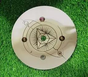 Блюдце для кальяну "2×2 Hookah" із нержавіючої сталі з орнаментом, 19 см