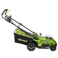 Акумуляторна газонокосарка Procraft PLM20 (без АКБ та ЗП) 2 х 20В, 3300 об/хв, від 25мм до 75мм, 370 мм, травозбірник 35 л, фото 3