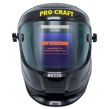 Зварювальна маска Procraft SPH1000 new — фільтр 133x114 мм, час затемнення 1/25000 s, захист до DIN 16
