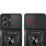 Протиударний чохол Camshield Serge Ring для Xiaomi Redmi 13C 4G / Poco C65- чорний, фото 2