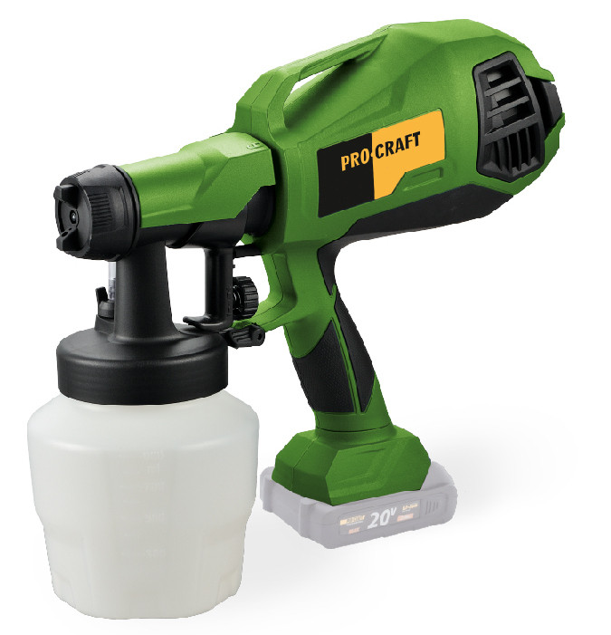 Акумуляторний фарбопульт Procraft PSE30 (без акб та зп), фото 1