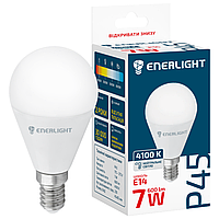 Лампа ENERLIGH P45 7W (60Вт) E14 4100K 220V (2 роки)
