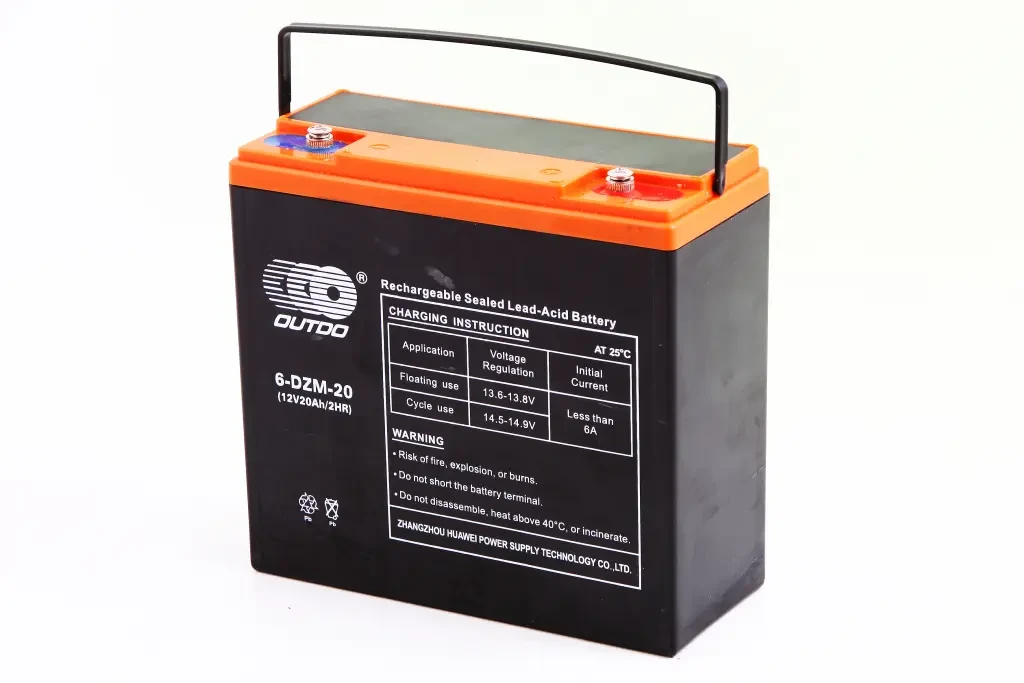 Аккум. батарея для електровелосипедів тяговий 12В 20 Ач Outdo гелевий, фото 1