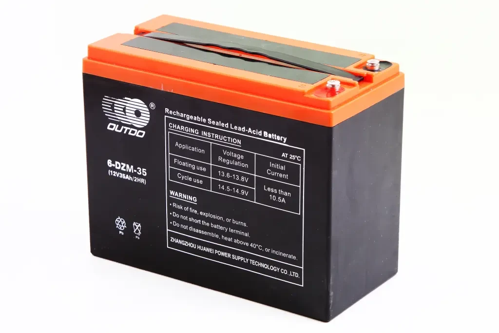 Аккум. батарея для електровелосипедів тяговий 12В 35 Ач Outdo гелевий, фото 1