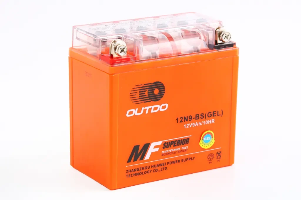 Аккум. батарея Мото 12В 9 Ач Outdo гелевий 12В 9 Ач, фото 1