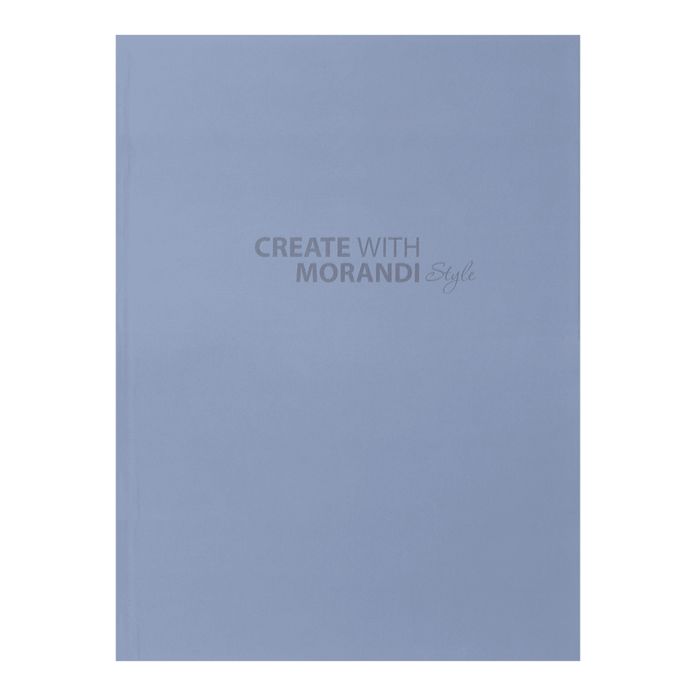 Записна книжка MORANDI STYLE, А5, 80 арк., клітинка, офсет крем, тв. лам. обкладинка, маренго, фото 1