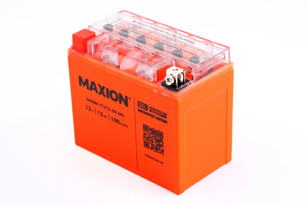 Аккум. батарея Мото 12В 12 Ач Maxion гелевий, фото 1