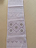 Рушник вишитий ручної роботи гладь з орнаментом 140*23 см., фото 4