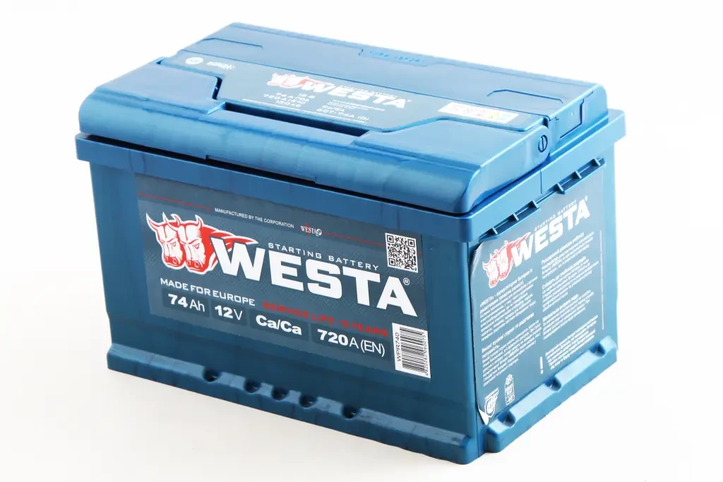 Акумулят. батарея 74 Ач Євро Westa Premium низькополий, фото 1