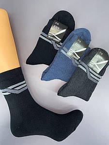 Махрові шкарпетки 3 кольори 25-27 (39-42 взуття) 12 пар/уп