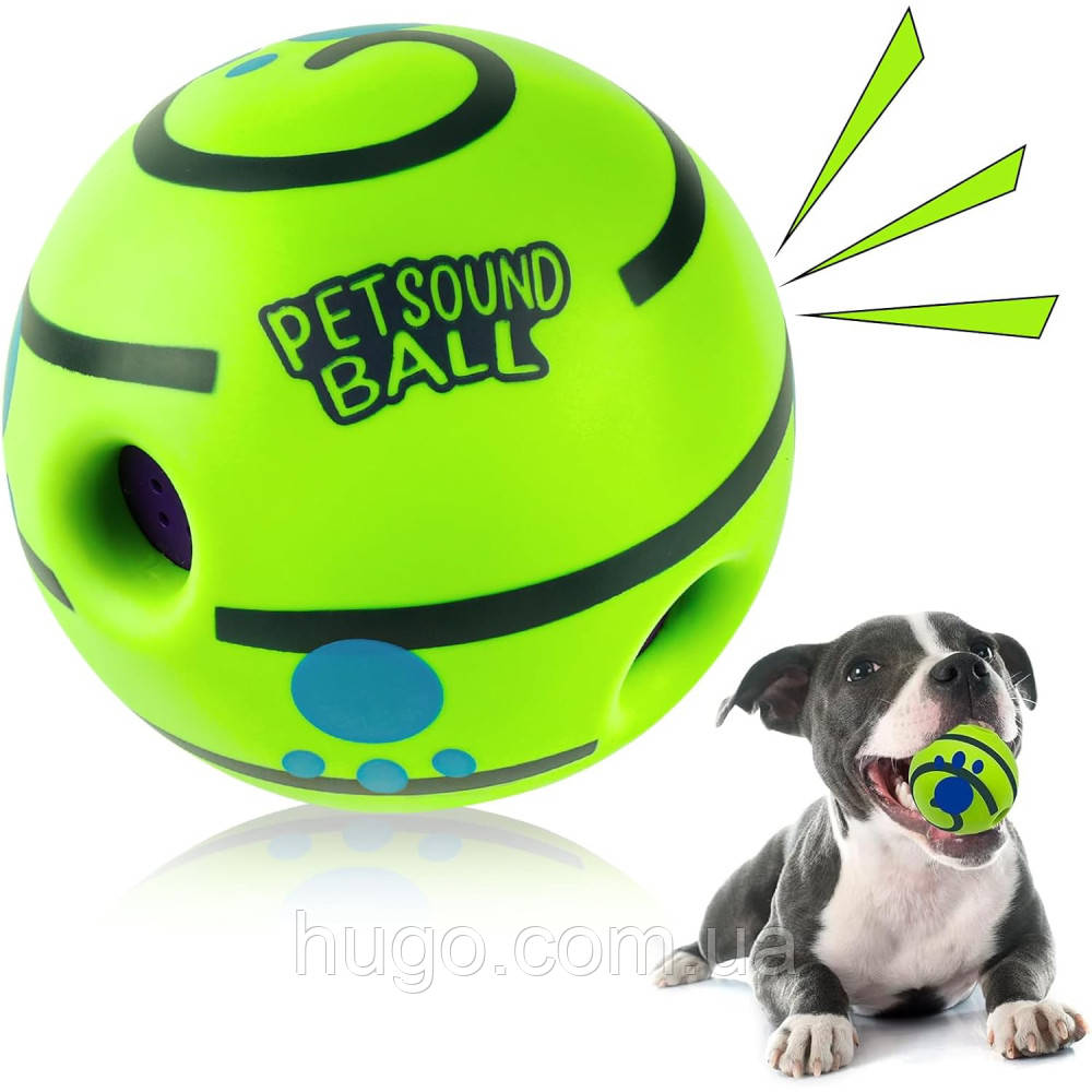 Игрушка для собак Мячик с пищалкой (8,8см) Wobble Wag Giggle ...