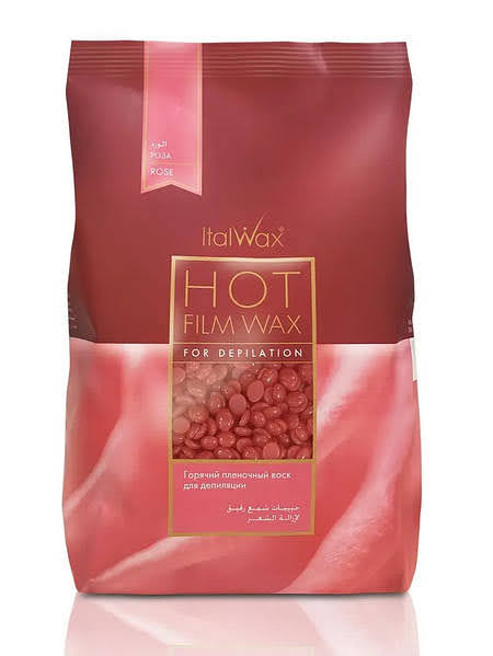 Гарячий плівковий віск Italwax 500 г у гранулах для депіляції (Троянда)