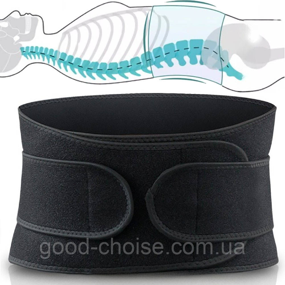Пояс для спини при фізичних навантаженнях на липучках, Waistband, M / Ортопедичний пояс для попереку