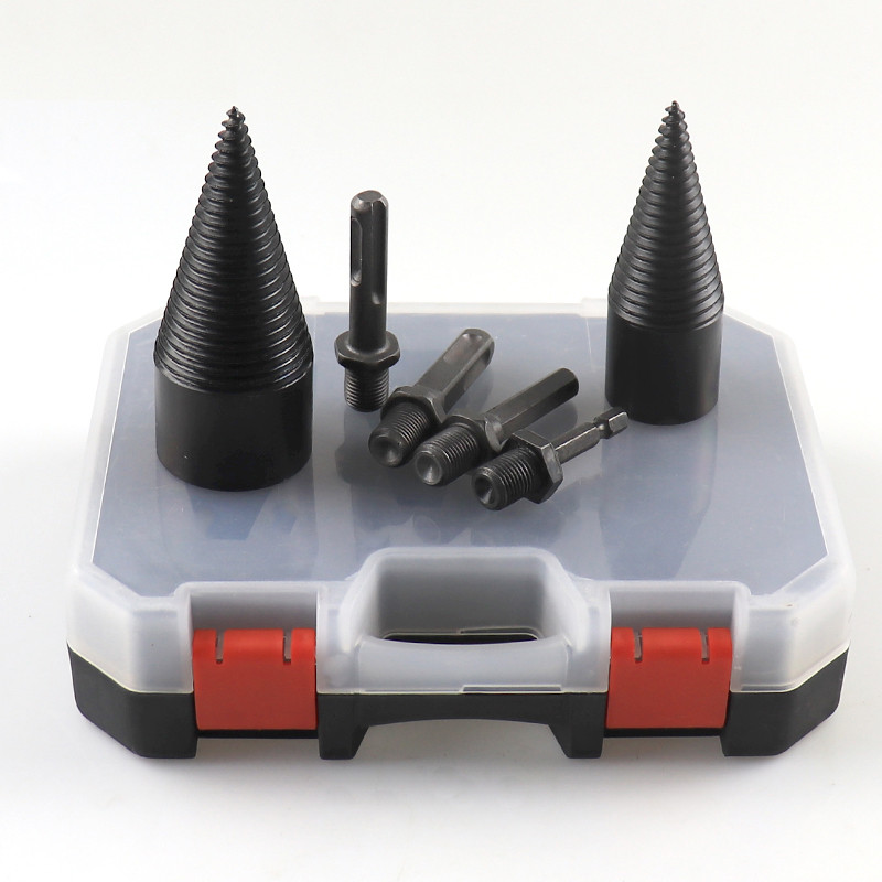 Набір гвинтових ковтунів для дрилів/перфоратора 6 одиниць (32 мм + 42 мм + 4 перехідники)ZBTools (zb41-3242set), фото 1