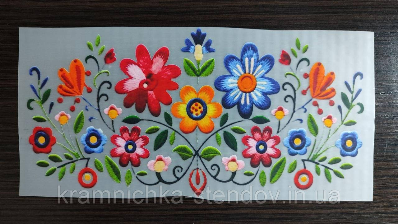 Термоналіпка на одяг "Орнамент із квітів", фото 1