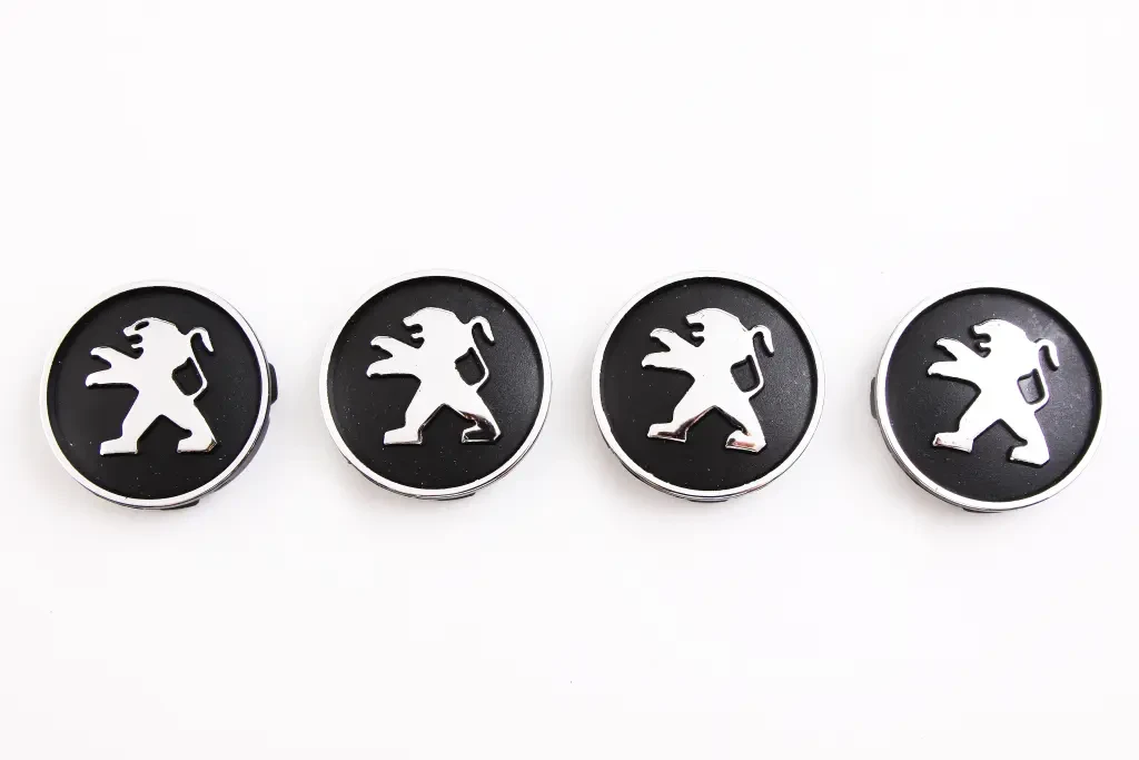 Заглушка диска 60*55мм Peugeot (4 шт.), фото 1