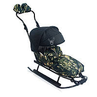 Санки дитячі Rasper Premium 21 повний комплект 7в1 + муфти (Польща)