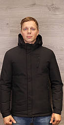 Стильна чоловіча зимова куртка укороченого фасону в 4 XL розмірі