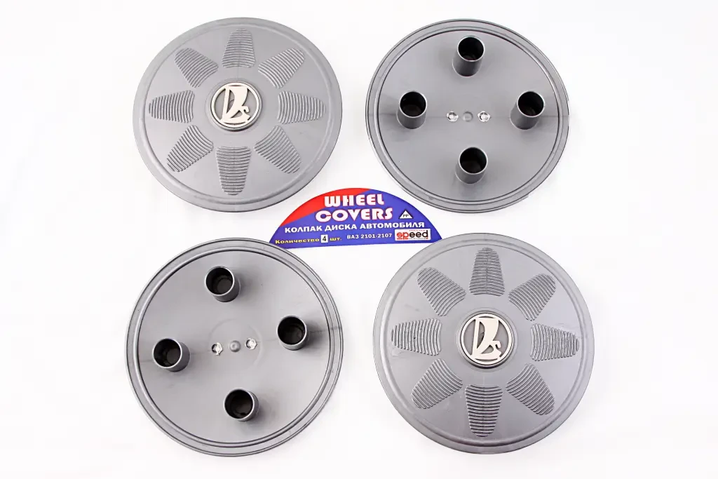 Ковпак колеса Master Speed малий з човном сірий (4 шт.), фото 1