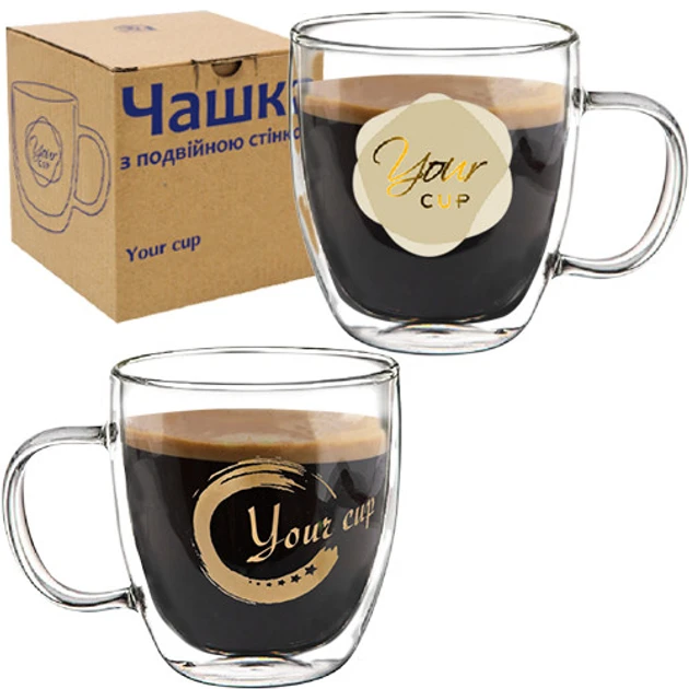 Чашка з подвійним дном SNT Your cup 202-25 600 мл, фото 1