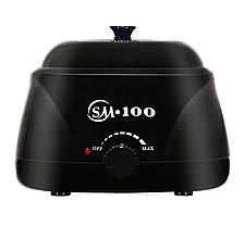 Баночний воскоплав SM-100 для депіляції з терморегулятором – на 500 мл. та 100 Вт. Чорний