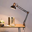 Настільна лампа 800-1 на 40 Вт. на струбцині, для освітлення робочого місця, фото 6