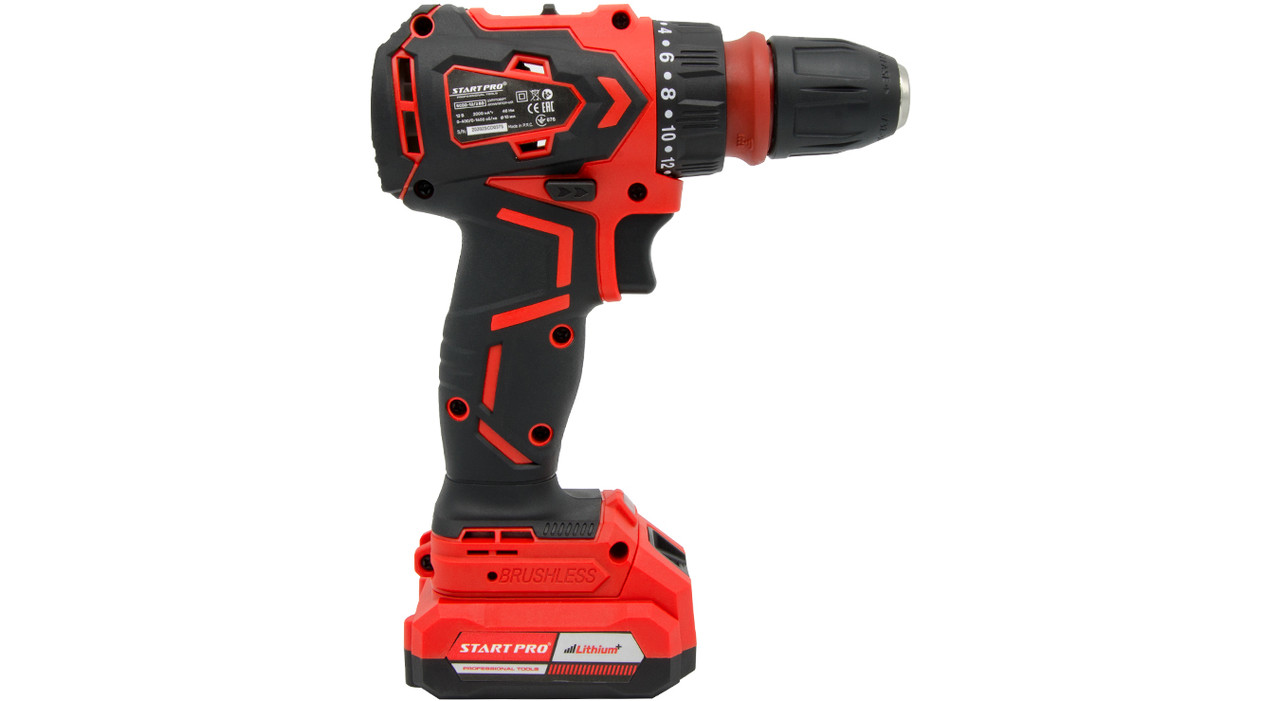 Шуруповерт акумуляторний START PRO SCD2-12/2BD BRUSHLESS