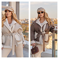 Женская дубленка косуха PTR