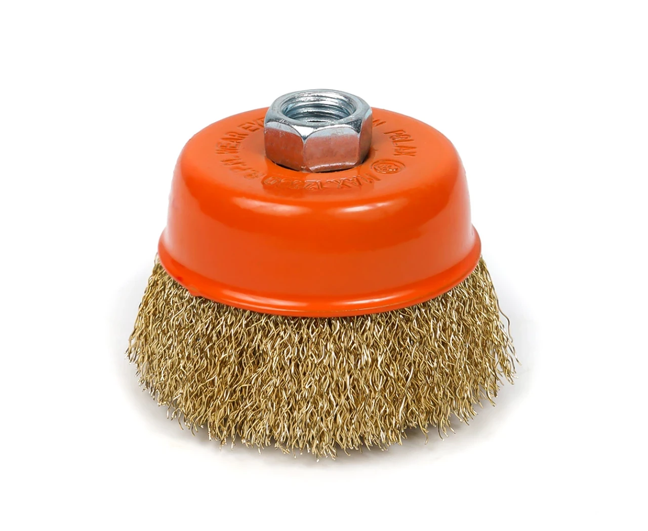 Щітка чашеподібна для УШМ 75 мм рифлений дріт M14, фото 1