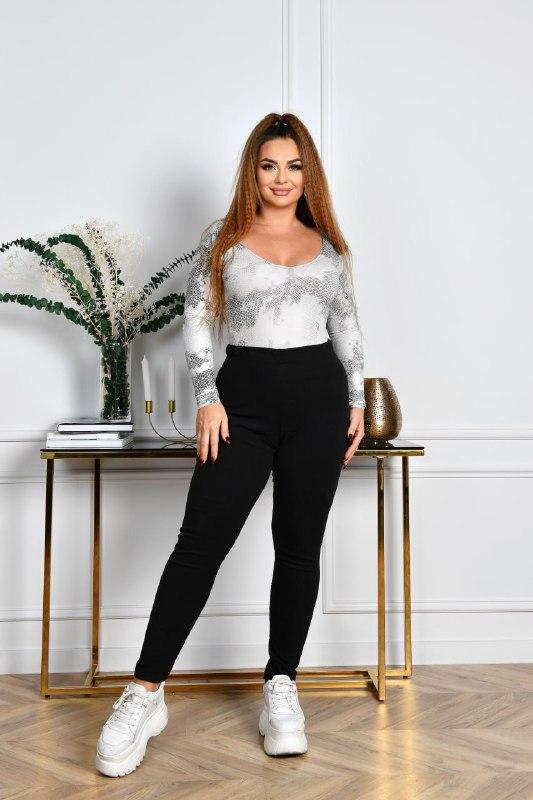 Жіночі лосини; Кольори: чорний; Розміри: 48-50, 52-54, 56-58, 60-62, 64-66;, фото 1