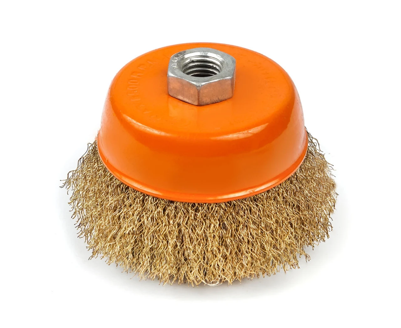 Щітка чашкова для УШМ 150 мм гофрорований дріт M14, фото 1