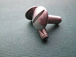 Арт.6115: гвинт з низькою напівкруглою головкою, шліць прямий, нержавіюча сталь А2 (AISI 304)