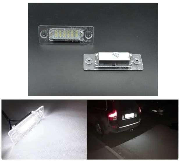 Підсвітка номера Volkswagen Golf 5 Plus 2005-2009 Фольксваген Гольф 5 Плюс (2шт Лед)