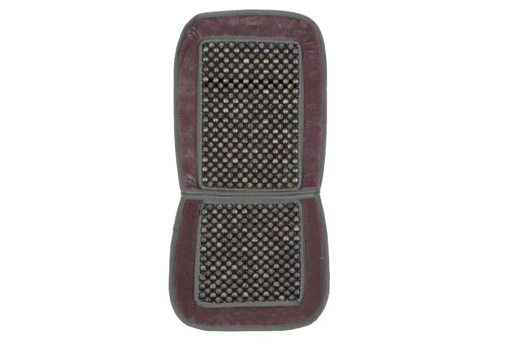 Накидка на сидіння масажна Elegant 89*41см велюр сірий, фото 1