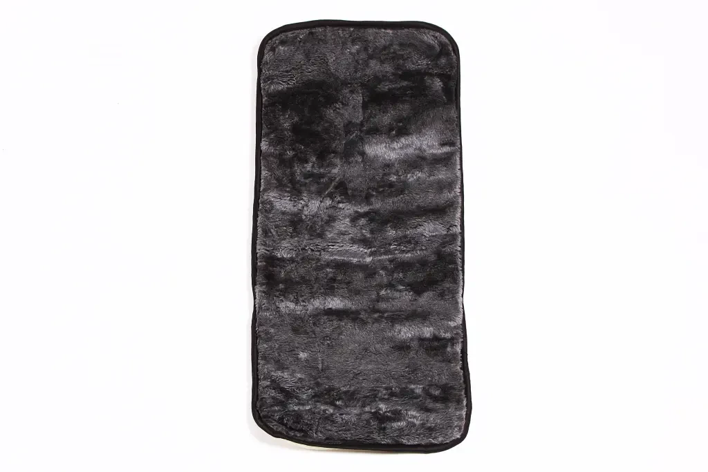 Накидка на сидіння овчина 105*50см темно-сірий, фото 1