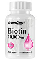 Біотин Ironflex 10 000 mcg 100 таблеток  EXP 11/25 року включно