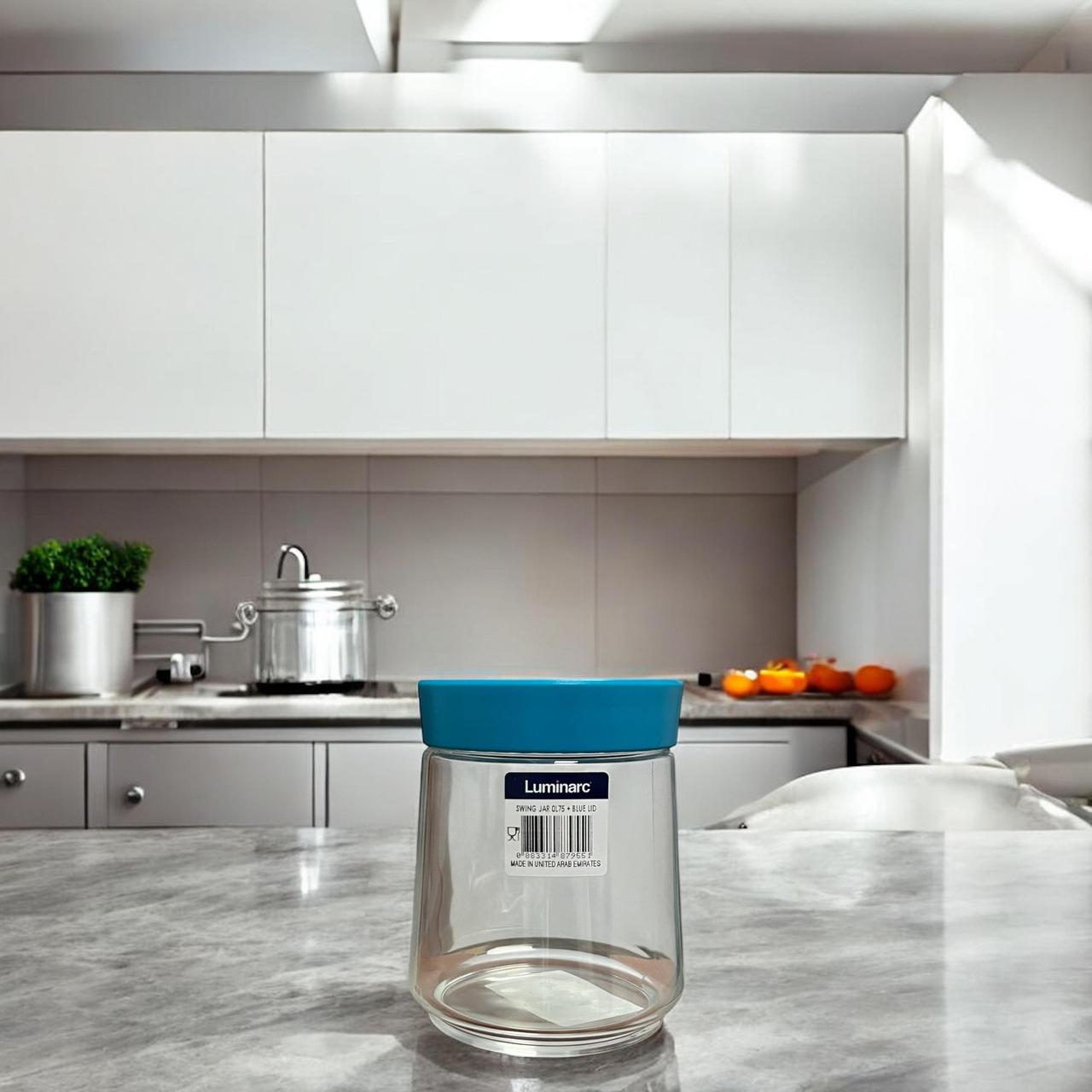 Банка для сипучих 0.75 л Luminarc Swing Blue 6633Q