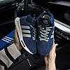 Зимові Adidas Retropy E5 кросівки чоловічі сині Адідас Ретроп високі з хутром молодіжні, фото 4