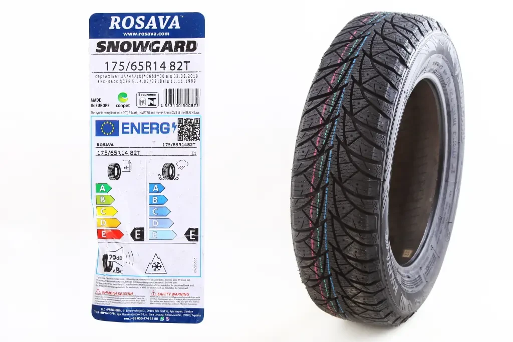 Шина 175/65R14 зима 82T Rosava Snowgard (під шип), фото 1