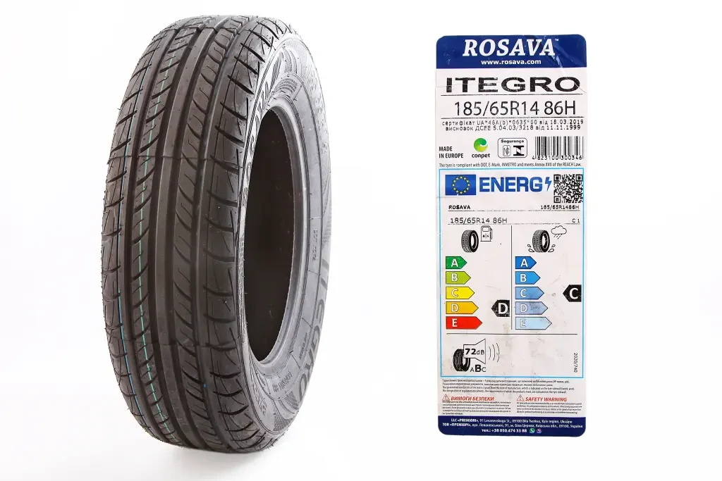 Шина 185/65R14 літо 86H Rosava Itegro, фото 1