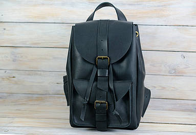 Жіночий рюкзак Мюнхен з натуральної шкіри колір Чорний