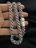 Срібний ланцюжок круглий Бісмарк, фото 6