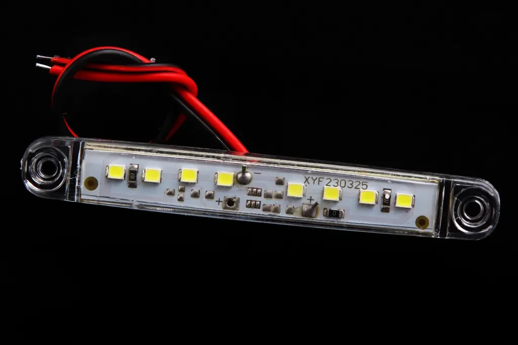 Ліхтар причепа габаритний діодний 12/24В 8-SMD 100*15*10мм білий, фото 1