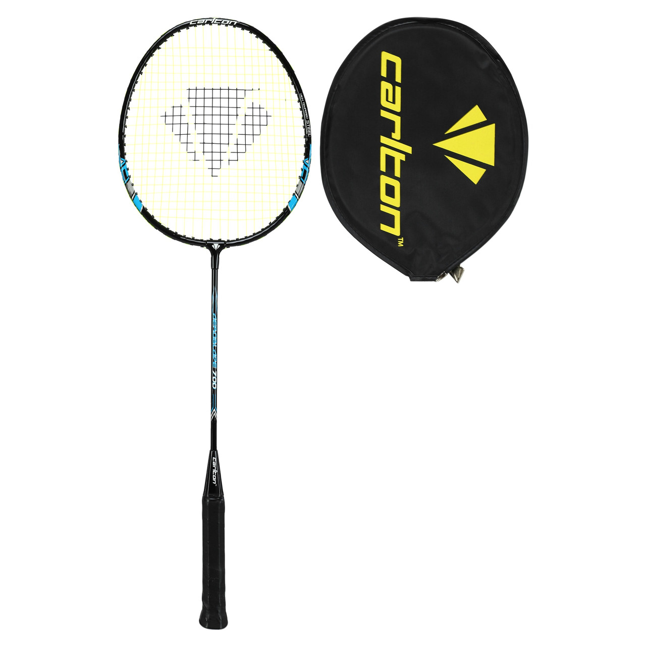 Ракетка для бадмінтону професійна в чохлі CARLTON DL13027052 AEROBLADE 700 BLK G6 HH NF, фото 1