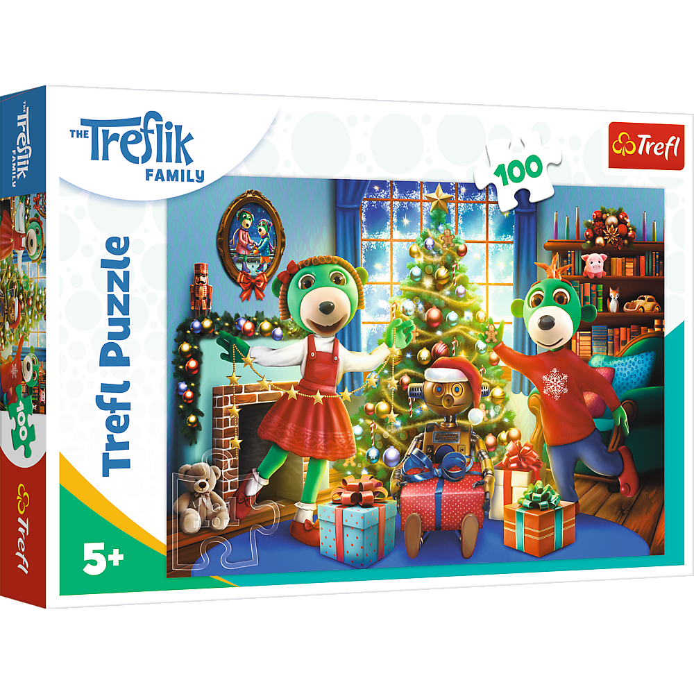 Пазли -(100 елм.) - "Різдво у Трефликів" / Trefl