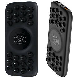 Повербанк 10000mAh, з бездротовою зарядкою, 2хUSB, Budi PB099B / Powerbank для телефону / Зовнішній акумулятор