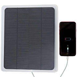 Портативна сонячна панель 5W, з USB, HA-52 / Сонячна зарядка для телефону / Сонячна батарея