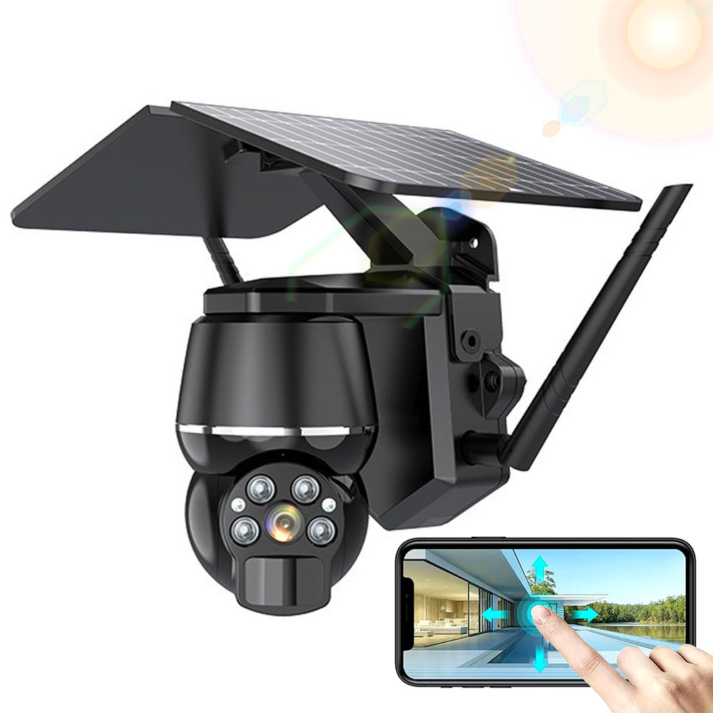 Вулична WiFi камера з сонячною панеллю 4MP, 10000mAh, PTZ, Q7 / Камера відеоспостереження / IP камера спостереження, фото 1